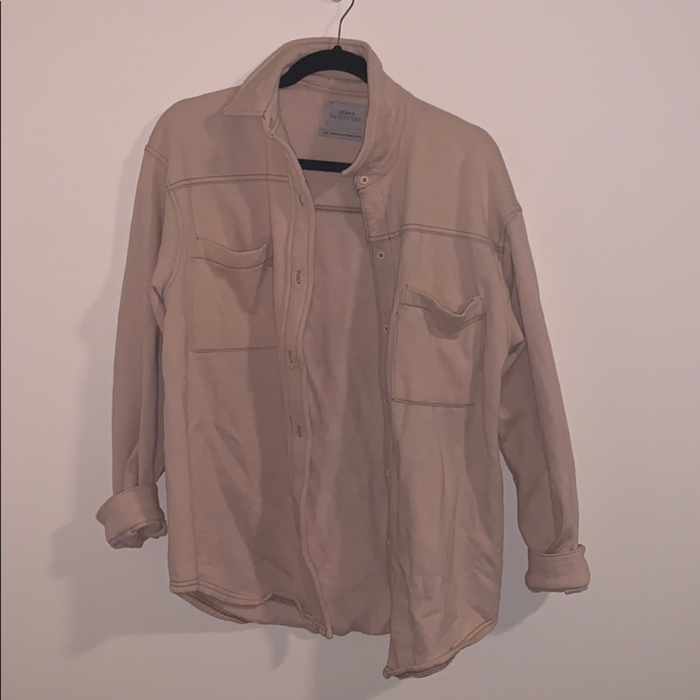 Pink urban outfitters button down jacket